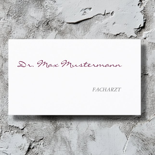 Carte De Visite Arzt Visitenkarte (Créateur téléchargé)