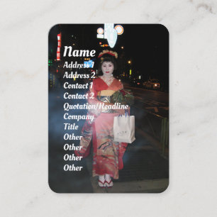 Carte De Visite Asakusa Geisha Neo Tokyo