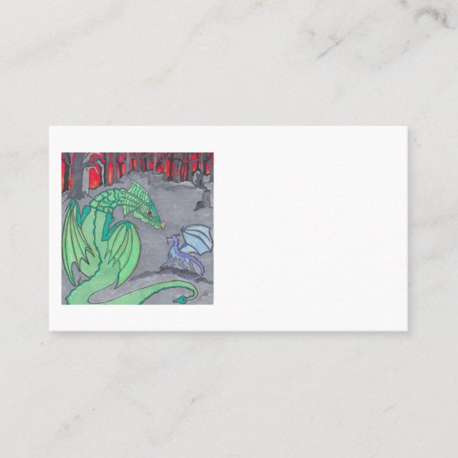 CARTE DE VISITE ASHES AND DRAGONS (Devant)