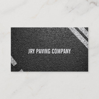 Carte De Visite Asphalte, pavage, construction, travaux routiers