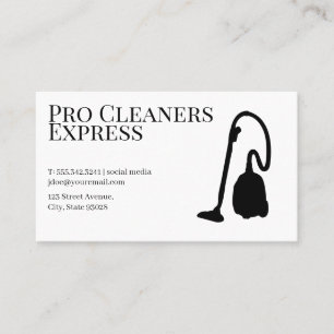 Carte De Visite Aspirateur   Service de Ménage