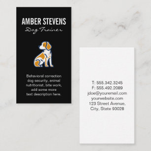 Carte De Visite Asseyez-vous sur le chien mou