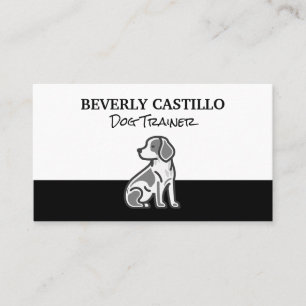 Carte De Visite Assis petit chien   Services animaux