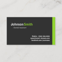 Assistant dentaire - Vert minimaliste moderne