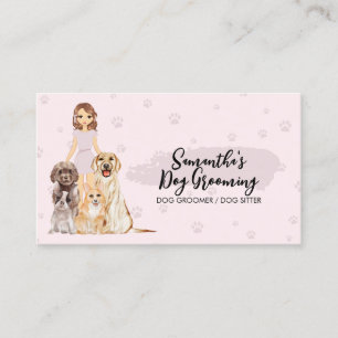 Carte De Visite Assistant vétérinaire de dessin animé