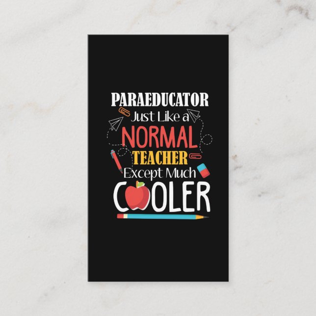 Carte De Visite Assistante paraprofessionnelle en classe Paraeducs (Devant)