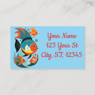 Carte De Visite Assortiment de poisson tropical Thunder_Cove