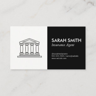 Carte De Visite Assurance / courtier / agent immobilier