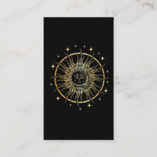 Carte De Visite Astrologie des étoiles spirituelles Art de la lune