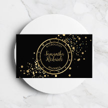 Astrologie du Zodiaque noir étoiles d'or