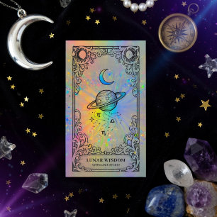 Carte De Visite Astrologie   Marque de Zodiaque Céleste Holographi