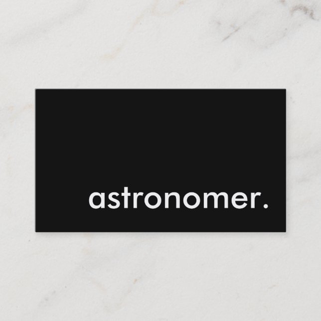 Carte De Visite astronome. (Devant)
