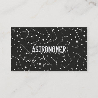 Carte De Visite Astronome et constellations