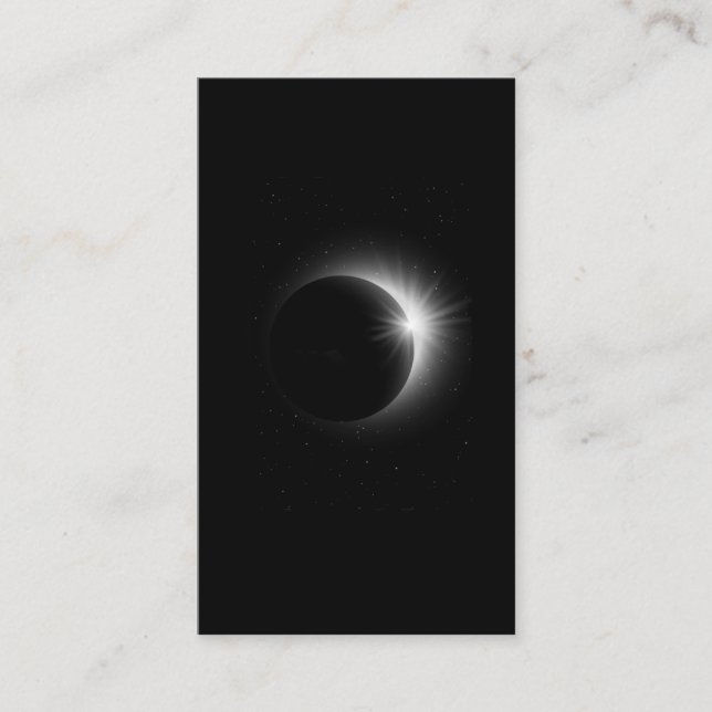 Carte De Visite Astronomie totale des éclipses solaires (Devant)