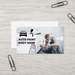 Carte De Visite Atelier de peinture automatique   Voiture de peint