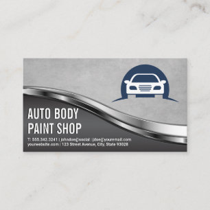 Carte De Visite Atelier de peinture de carrosserie automatique   L