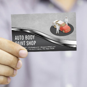 Carte De Visite Atelier de peinture de carrosserie automatique   T