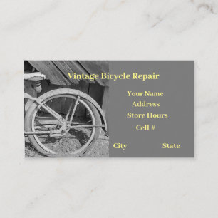 Carte De Visite atelier de réparation de bicyclette réparation cha