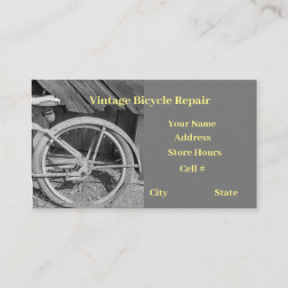Carte De Visite atelier de réparation de bicyclette réparation cha