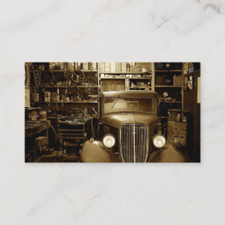 Carte De Visite Atelier de réparation de technicien en mécanique a