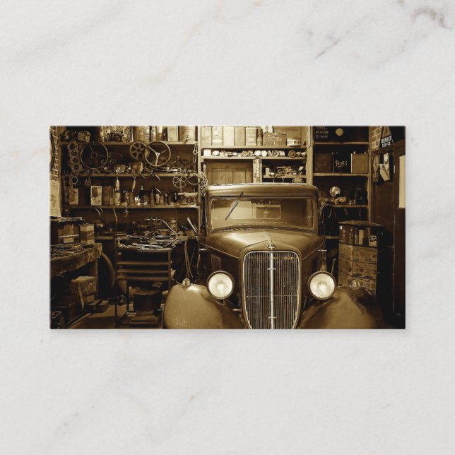 Carte De Visite Atelier de réparation de technicien en mécanique a (Devant)