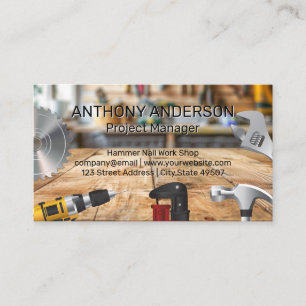Carte De Visite Atelier   Outils main