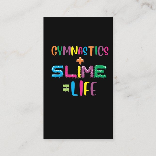 Carte De Visite Athlet de gymnastique et de gymnastique pour enfan (Devant)