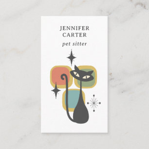 CARTE DE VISITE ATOMIQUE CHAT MOI SIÈCLE CARRÉ SITTER POUR ANIMAUX