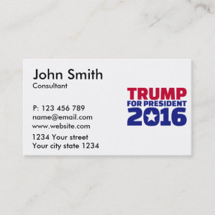 Carte De Visite Atout pour le président 2016