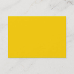 Carte De Visite Attention Arrière - plan couleur unie jaune brill