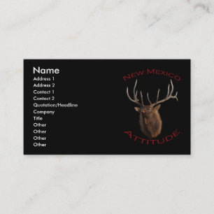 Carte De Visite Attitude du Nouveau Mexique