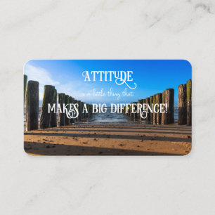 Carte De Visite Attitude positive motivation citation vie coaching