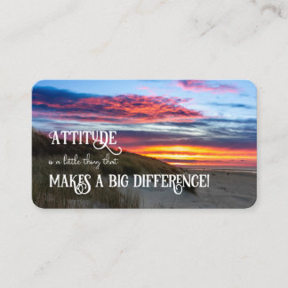 Carte De Visite Attitude positive motivation citation vie coaching