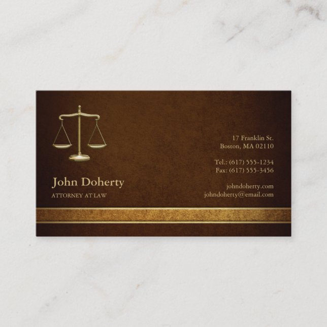 CARTE DE VISITE ATTORNEY | (Devant)