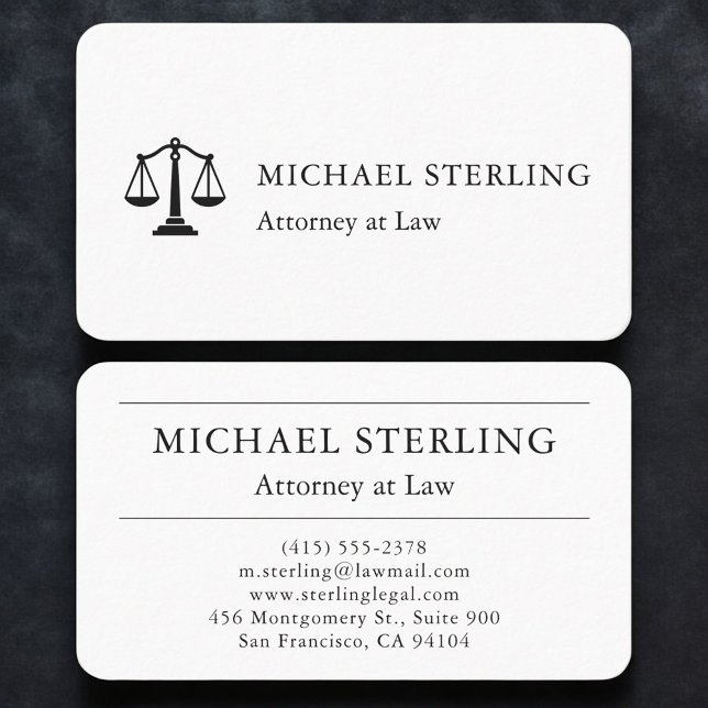Carte De Visite Attorney at Law (Créateur téléchargé)