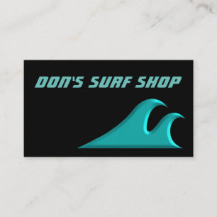 Carte De Visite Attraper un Surf Cool Wave