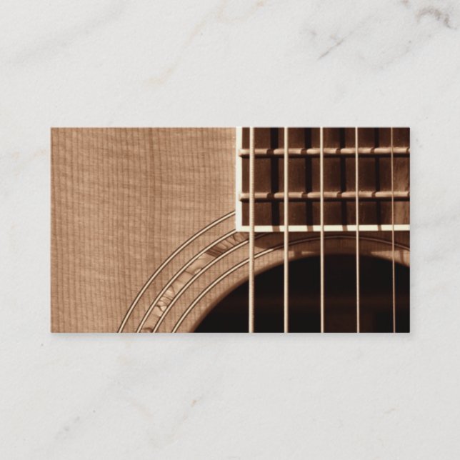 Carte De Visite Attrapez le rythme - le plan rapproché 1 de sépia (Devant)