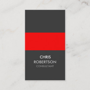 Carte de visite attrayant en gris rayé rouge verti