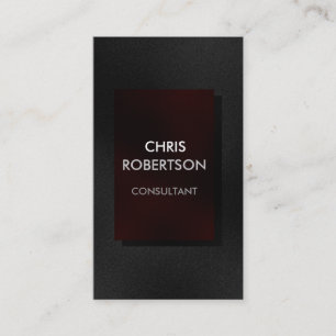 Carte de visite attrayant rouge gris simple