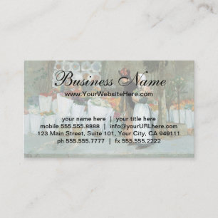 Carte De Visite Au fleuriste de Childe Hassam, Art Vintage