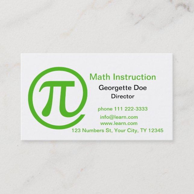 Carte De Visite Au vert de pi Kelly (Devant)