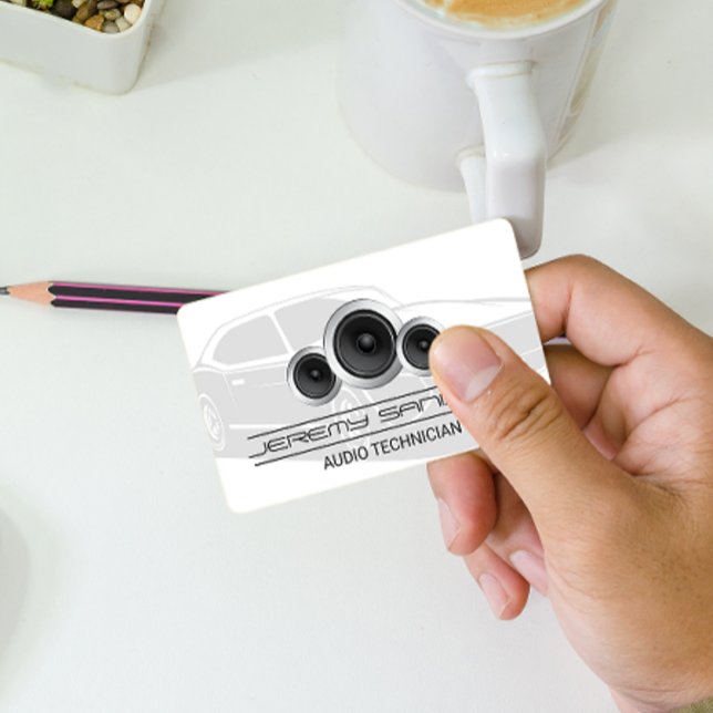 Carte De Visite Audio de voiture | Haut-parleurs (Créateur téléchargé)