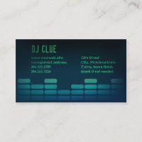 Carte de visite audio d'EQ/mélangeur/DJ