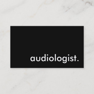 Carte De Visite audiologiste.