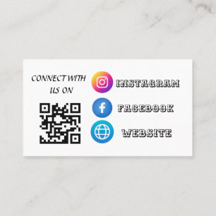 Carte De Visite "Augmentez votre connectivité sociale avec notre C
