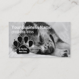 Carte De Visite Australian Shepherd Puppy Pet Sitter