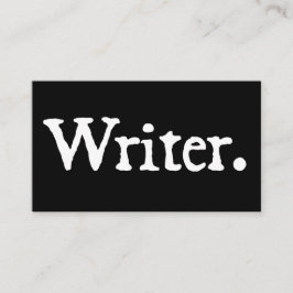 Carte De Visite Auteur