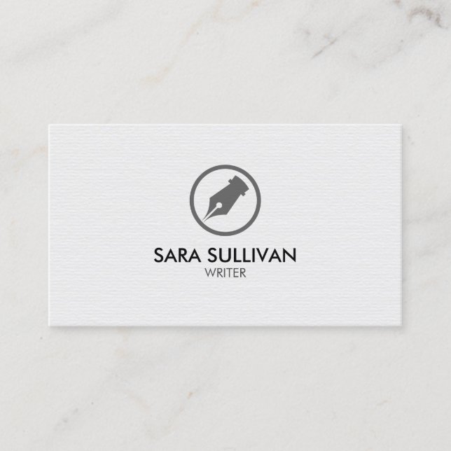 Carte De Visite Auteur de l'écriture (Devant)