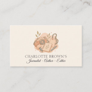 Carte De Visite Auteur, journalisme éditorial