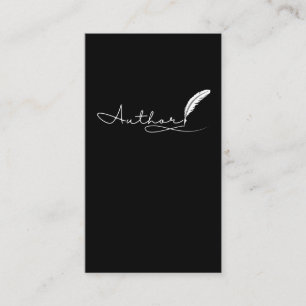 Carte De Visite Auteur journaliste écrivain romancier conteuse de 